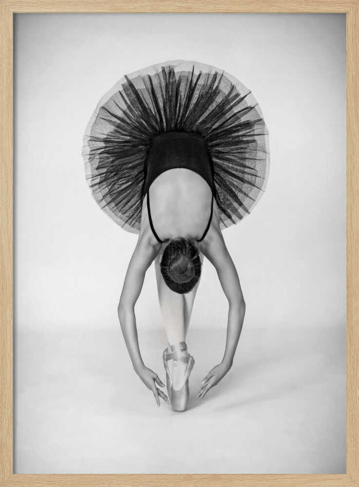 Graceful Ballerina Pose Art Print UK — Portrait Dark Wall Art — Living Room — Wall It All Prints