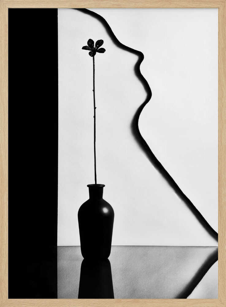 Elegant Profile Bloom Art Print UK — Botanical Vibrant Wall Art — Office — Wall It All Prints
