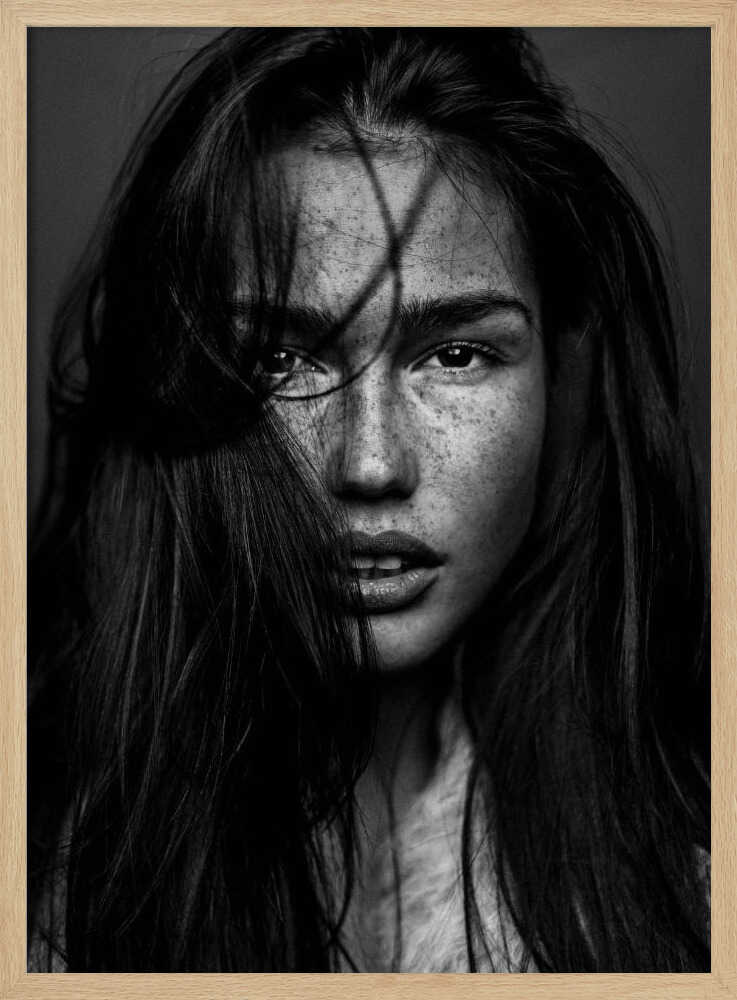 Captivating Freckled Gaze Art Print UK — Dark Moody Dark Wall Art — Living Room — Wall It All Prints