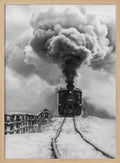 Steam Train In Winter