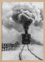 Steam Train In Winter