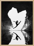 Dancer In Cave Reflection