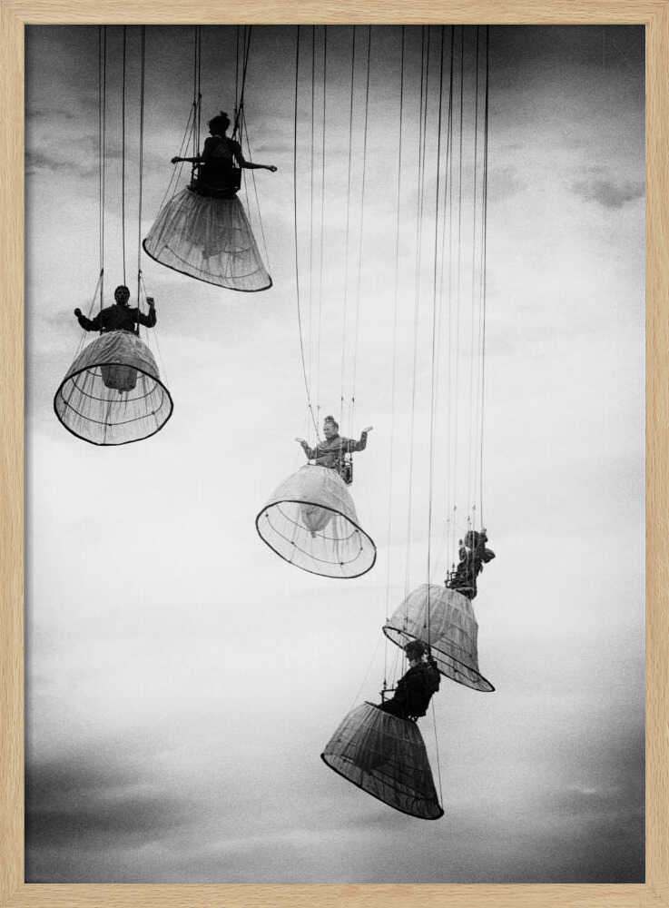 Hanging Performers Sky Art Print UK — Dark Moody Dark Wall Art — Living Room — Wall It All Prints