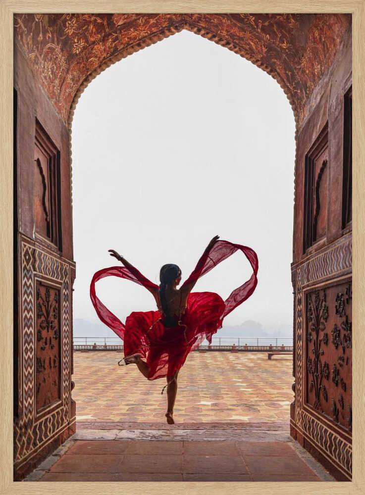 Indian Arch Dance Art Print UK — Portrait Calm Wall Art — Living Room — Wall It All Prints