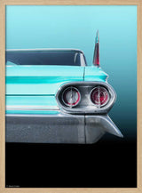 Vintage Teal Tailfin Art Print UK — Vintage Elegant Wall Art — Living Room — Wall It All Prints
