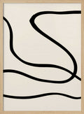 Flowing Black Lines