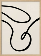 Fluid Line Movement Art Print UK — Abstract Dark Wall Art — Office — Wall It All Prints