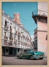 Classic Car Havana Street Art Print UK — Vintage Calm Wall Art — Living Room — Wall It All Prints