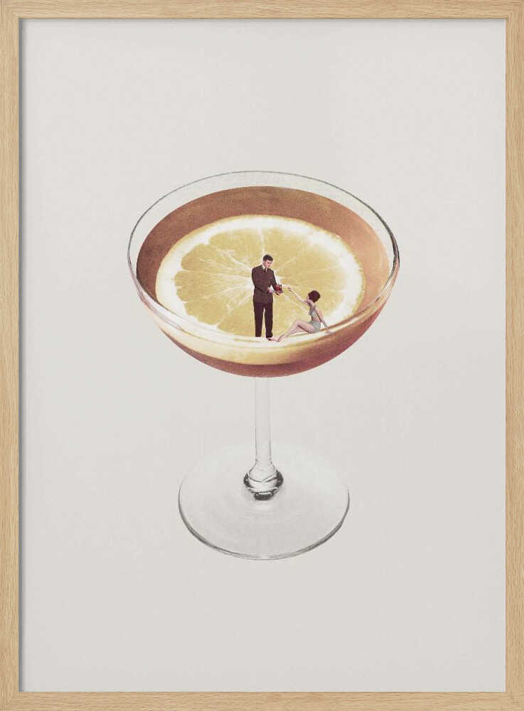 My drink needs a drink Art Print UK — Portrait Elegant Wall Art — Kitchen — Wall It All Prints