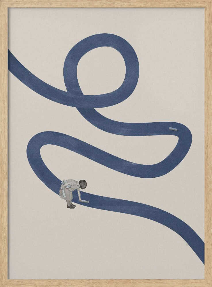 River cleanse Art Print UK — Automotive Minimal Wall Art — Office — Wall It All Prints