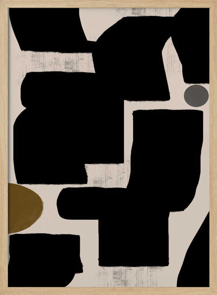 Shapes in Harmony Art Print UK — Abstract Calm Wall Art — Bedroom — Wall It All Prints