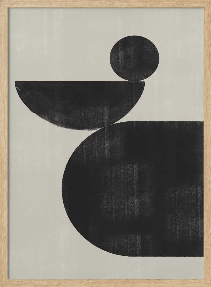 Geometric Harmony Art Print UK — Abstract Dark Wall Art — Office — Wall It All Prints