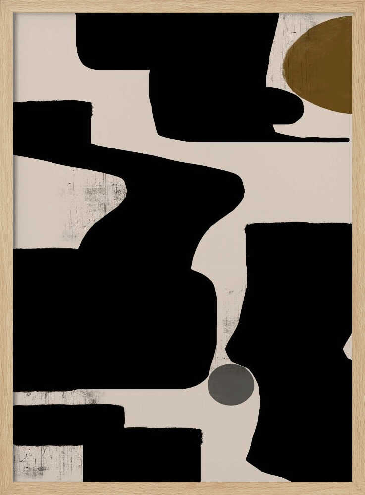 Curves and Shadows Art Print UK — Abstract Vibrant Wall Art — Office — Wall It All Prints