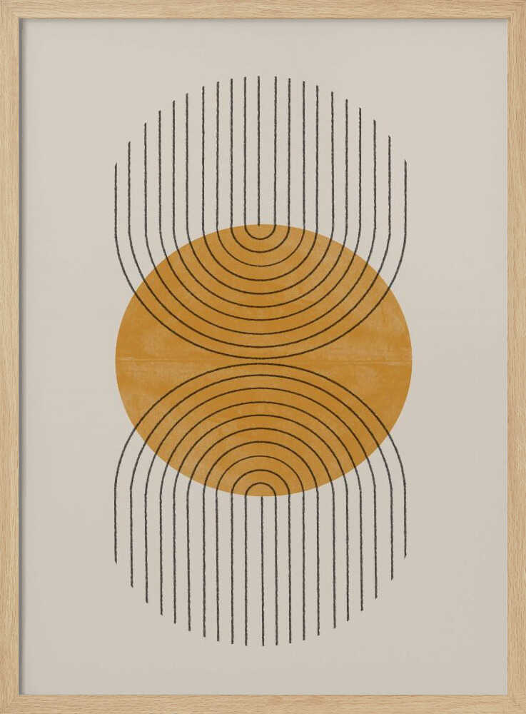 Symmetric Waves Art Print UK — Abstract Calm Wall Art — Bedroom — Wall It All Prints