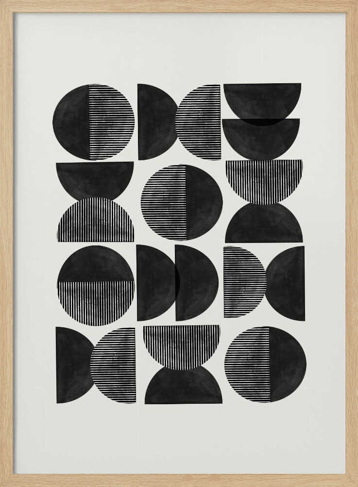 Geometric Rhythm Art Print UK — Abstract Vibrant Wall Art — Office — Wall It All Prints