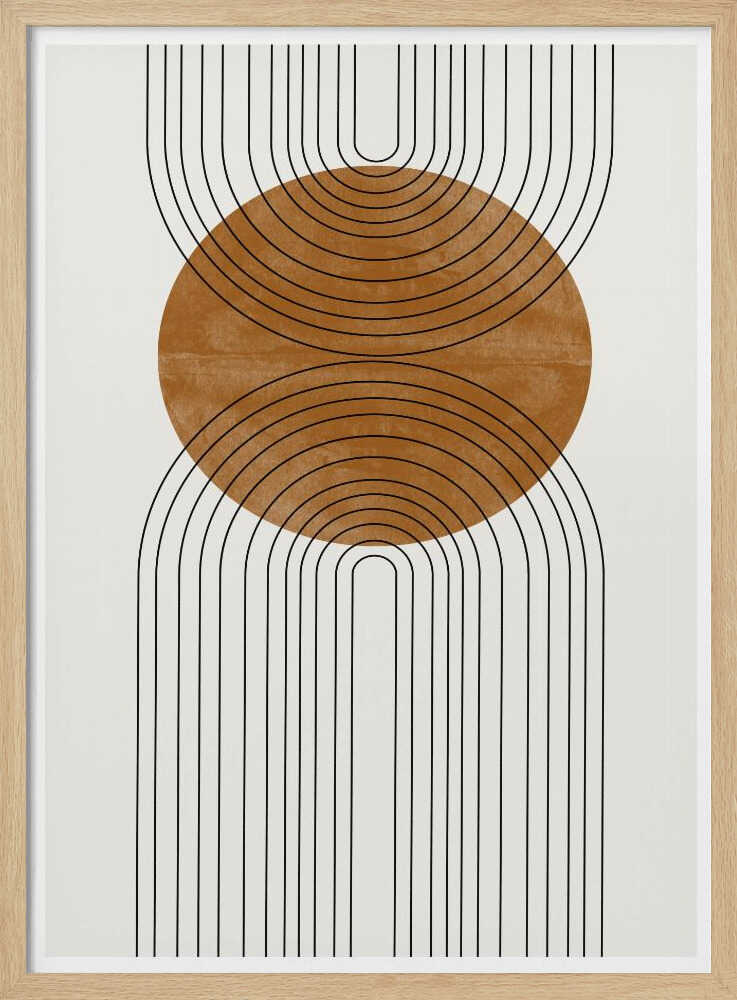 Circular Harmony Art Print UK — Abstract Minimal Wall Art — Office — Wall It All Prints