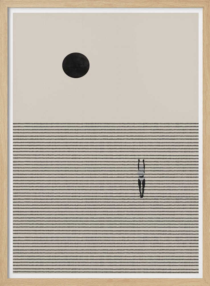 Solitude's Journey Art Print UK — Abstract Calm Wall Art — Bedroom — Wall It All Prints