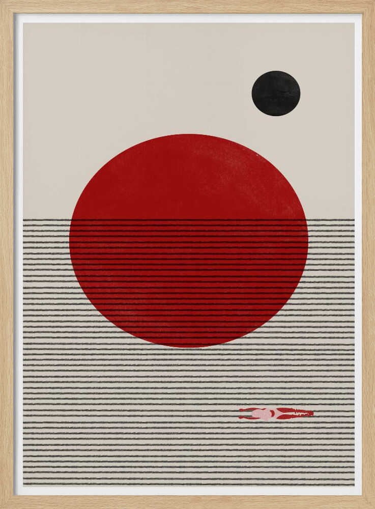 Floating Horizons Art Print UK — Abstract Dark Wall Art — Office — Wall It All Prints