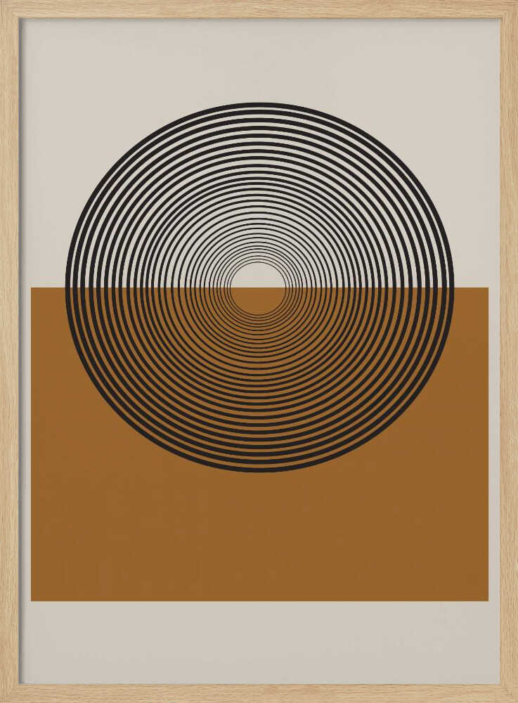 Concentric Reflections Art Print UK — Abstract Calm Wall Art — Bedroom — Wall It All Prints
