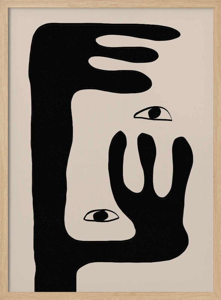 Surreal Gaze Art Print UK — Abstract Calm Wall Art — Office — Wall It All Prints