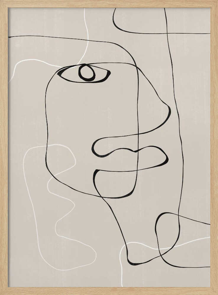 Line Expression Art Print UK — Abstract Minimal Wall Art — Office — Wall It All Prints