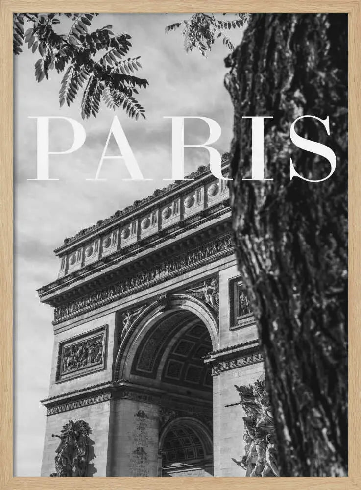 Paris Arc de Triomphe Art Print UK — City Dark Wall Art — Living Room — Wall It All Prints