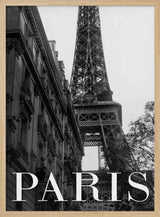 Eiffel Tower in Paris Art Print UK — Vintage Dark Wall Art — Living Room — Wall It All Prints