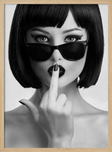Chic Bob Silence Art Print UK — Portrait Vibrant Wall Art — Living Room — Wall It All Prints