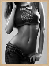 Ramones Crop Top Style Art Print UK — Portrait Vibrant Wall Art — Living Room — Wall It All Prints