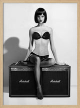 Monochrome Studio Glamour Art Print UK — Portrait Vibrant Wall Art — Living Room — Wall It All Prints