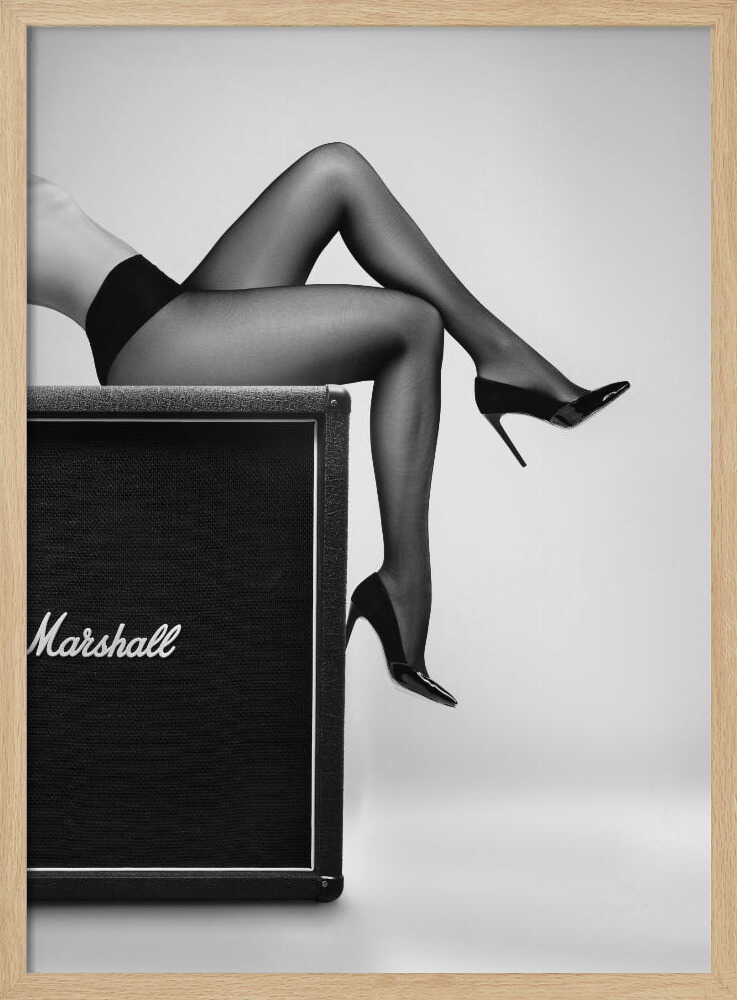 High Heels Rock Style Art Print UK — Portrait Vibrant Wall Art — Living Room — Wall It All Prints