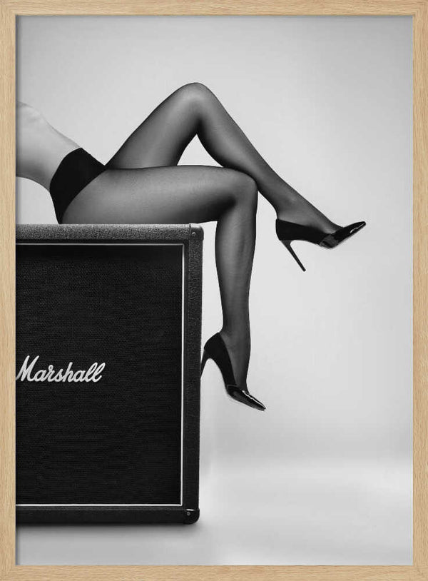 High Heels Rock Style Art Print UK — Portrait Vibrant Wall Art — Living Room — Wall It All Prints