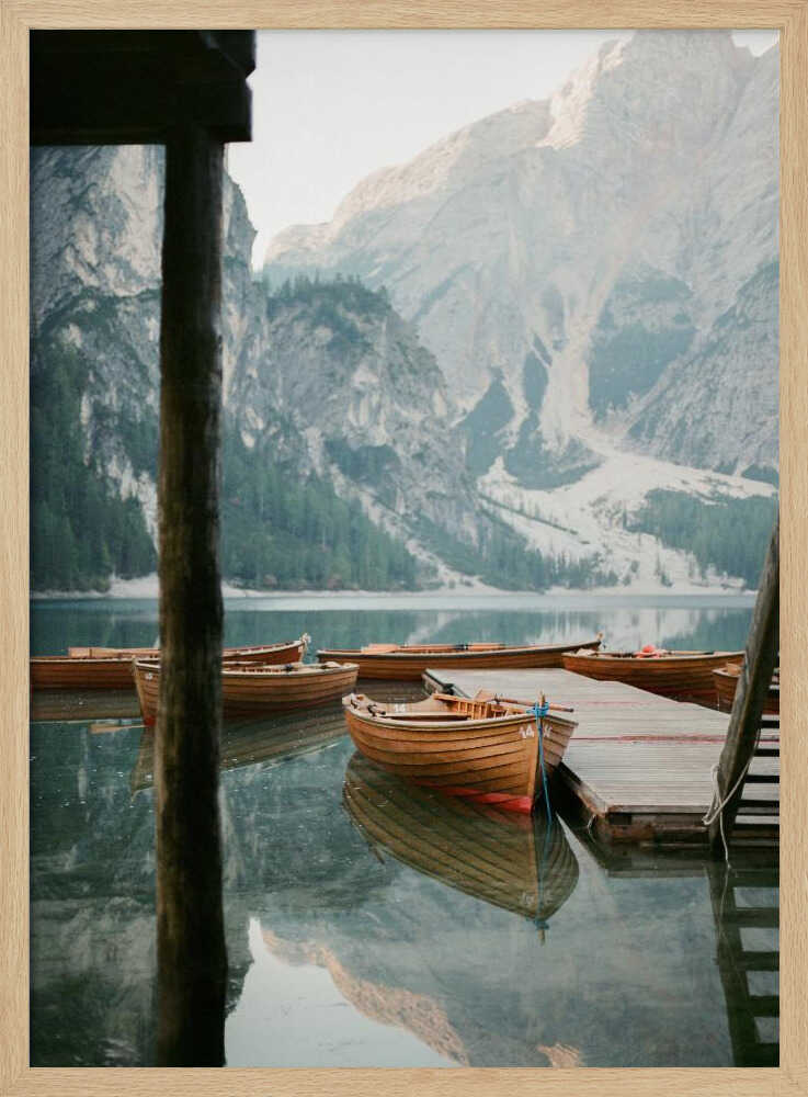 Lago Di Braies 2 Art Print UK — Japanese Calm Wall Art — Bedroom — Wall It All Prints