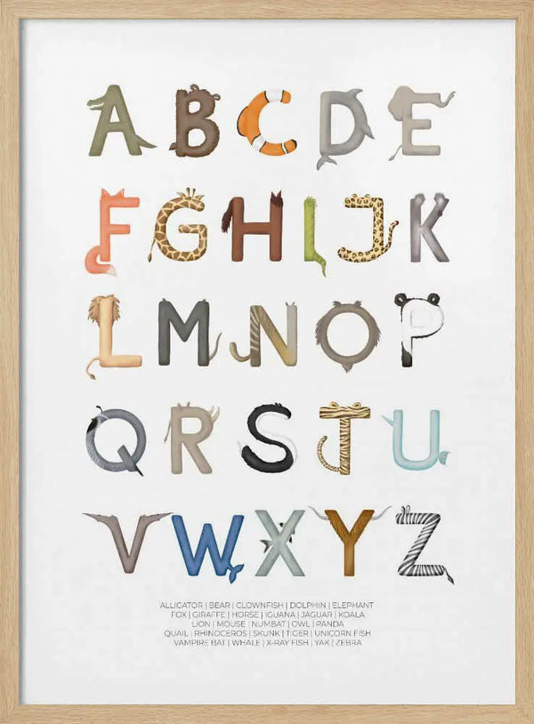 Whimsical Animal Alphabet Aminah Eleonora