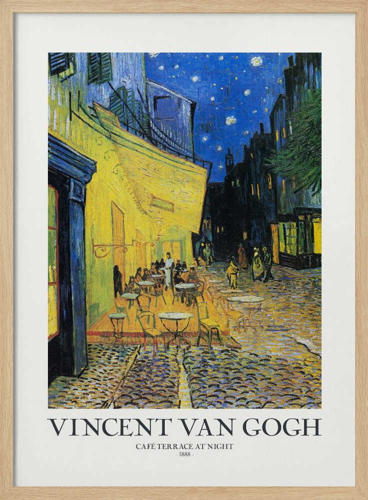 Café Terrace At Night Art Print UK — Impressionist Vibrant Wall Art — Living Room — Wall It All Prints