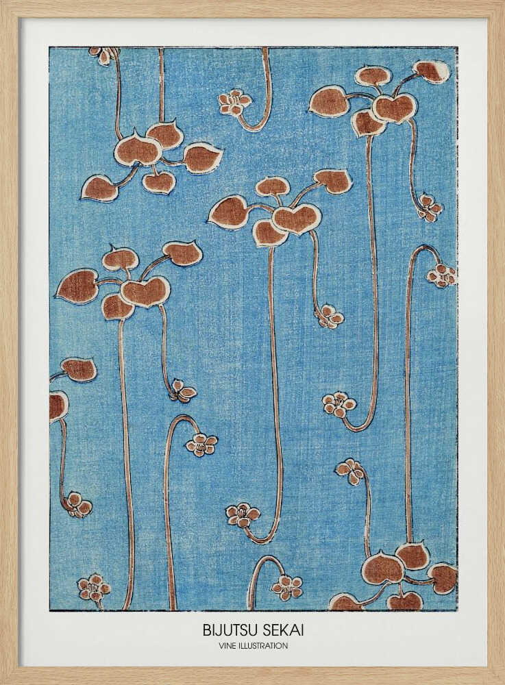 Vine Illustration Art Print UK — Japanese Fresh Wall Art — Living Room — Wall It All Prints