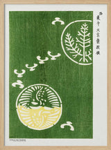 Woodblock Print Green Art Print UK — Japanese Fresh Wall Art — Living Room — Wall It All Prints