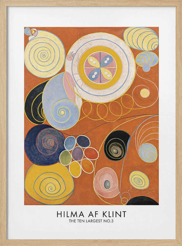 The Ten Largest No.3 Poster Art Print UK — Abstract Vibrant Wall Art — Living Room — Wall It All Prints