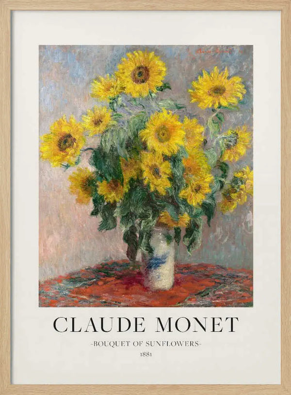 Bouquet Of Sunflowers Claude Monet