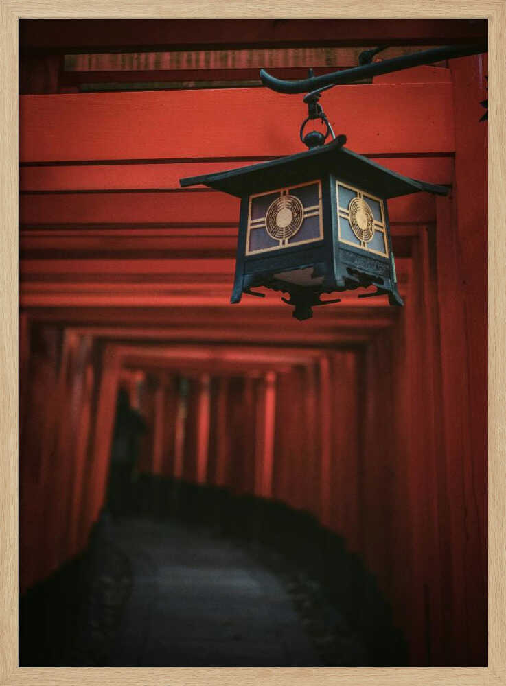 Mystical Japanese Torii Path Art Print UK — Japanese Vibrant Wall Art — Office — Wall It All Prints