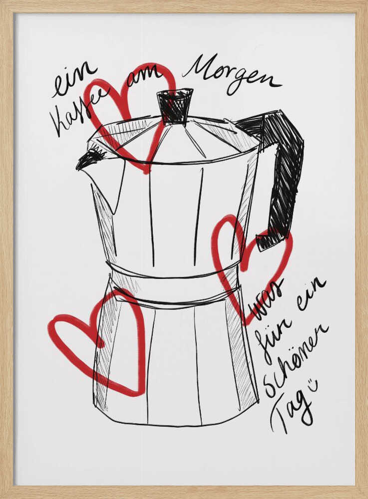 Morning Brew Art Print UK — Abstract Vibrant Wall Art — Kitchen — Wall It All Prints