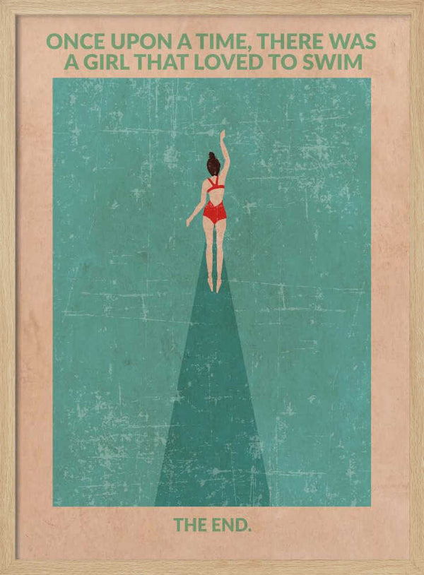 Red Swimsuit Swimmer