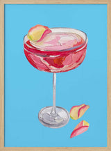 Vibrant Pink Cocktail
