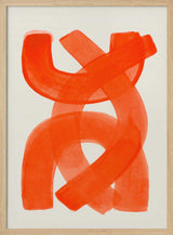 Vibrant Orange Abstraction