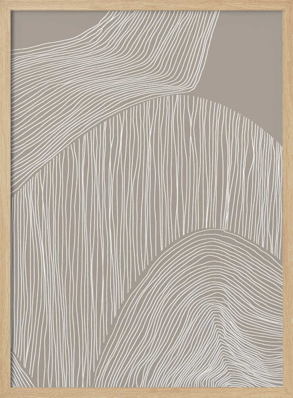 Minimalist Beige Waves