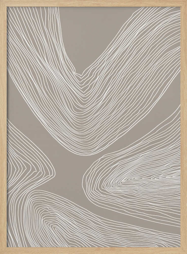 Flowing Abstract Lines Art Print UK — Abstract Minimal Wall Art — Office — Wall It All Prints