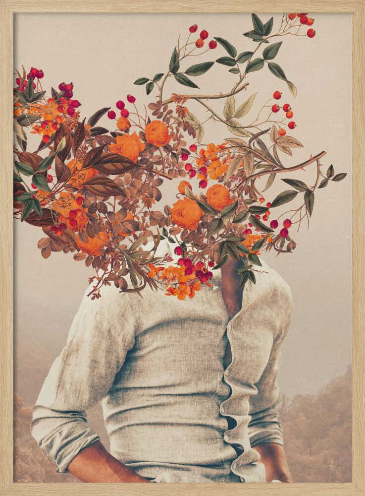 Roots Bright Art Print UK — Botanical Fresh Wall Art — Living Room — Wall It All Prints