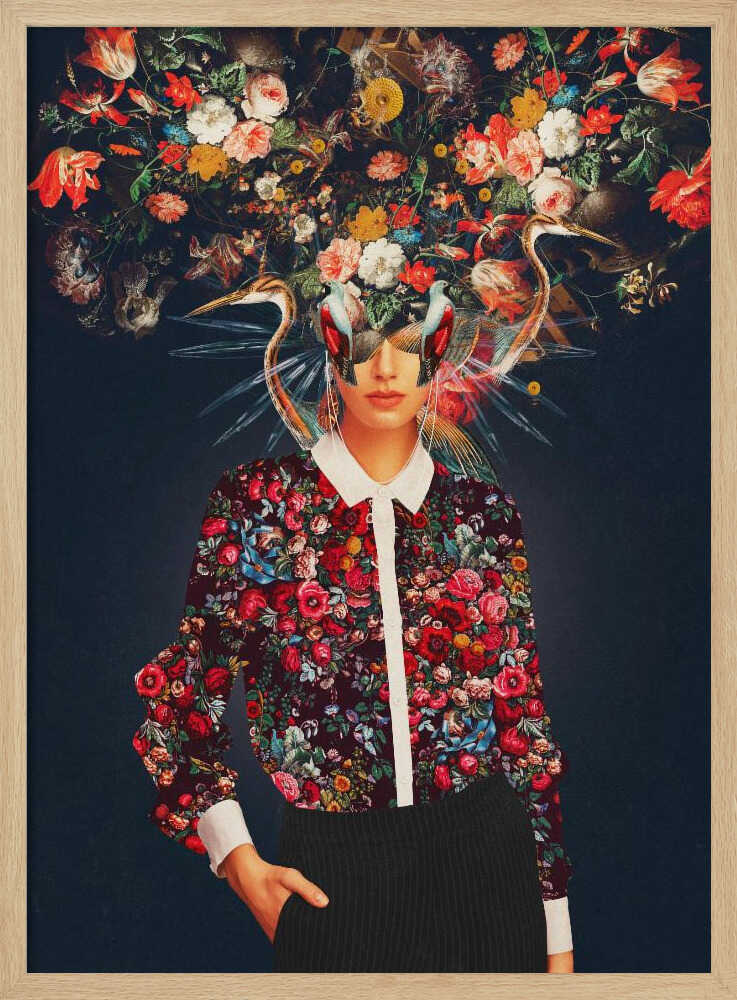 Your Head Was Full of Colours That Had No Names Art Print UK — Botanical Vibrant Wall Art — Living Room — Wall It All Prints
