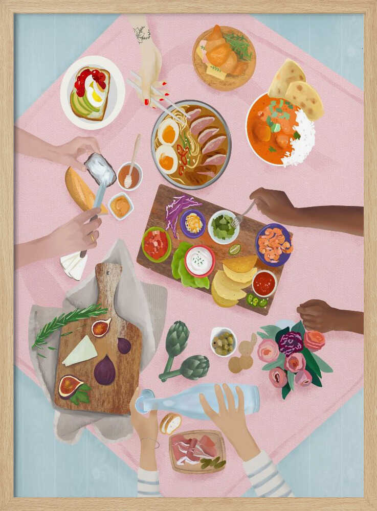 Brunch Art Print UK — Japanese Fresh Wall Art — Kitchen — Wall It All Prints