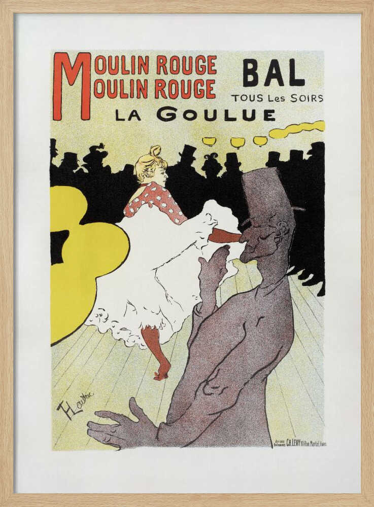 Affiche Pour Le Moulin Rouge la Goulue (1898
